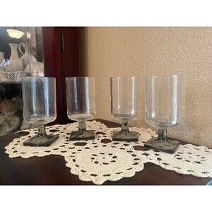 Set of 4 Vtg Federal Glass Nordic Juice Glasses